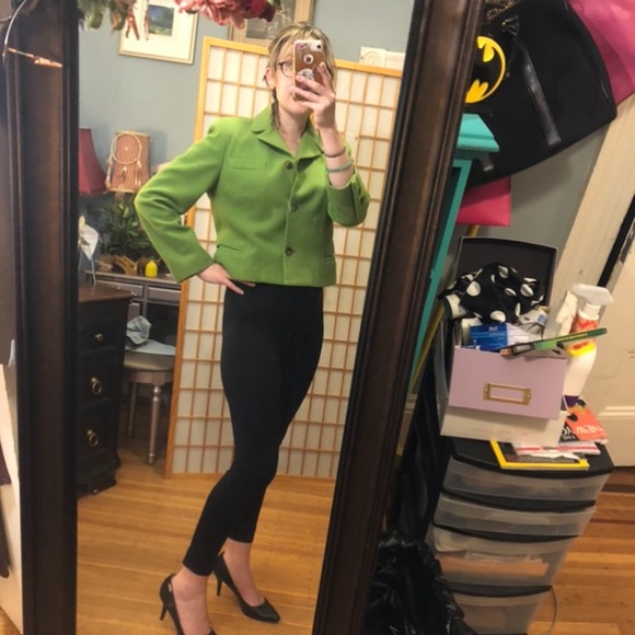 Vintage Harve Benard Wool and cashmere crop coat